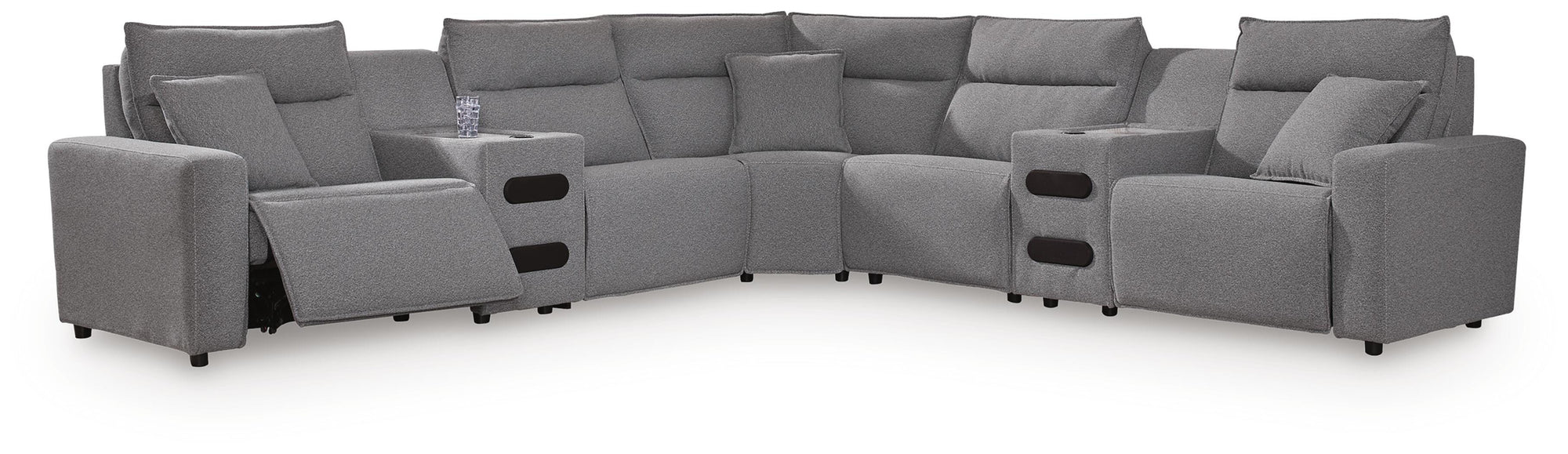 Modmax II Power Reclining Sectional with Audio Consoles