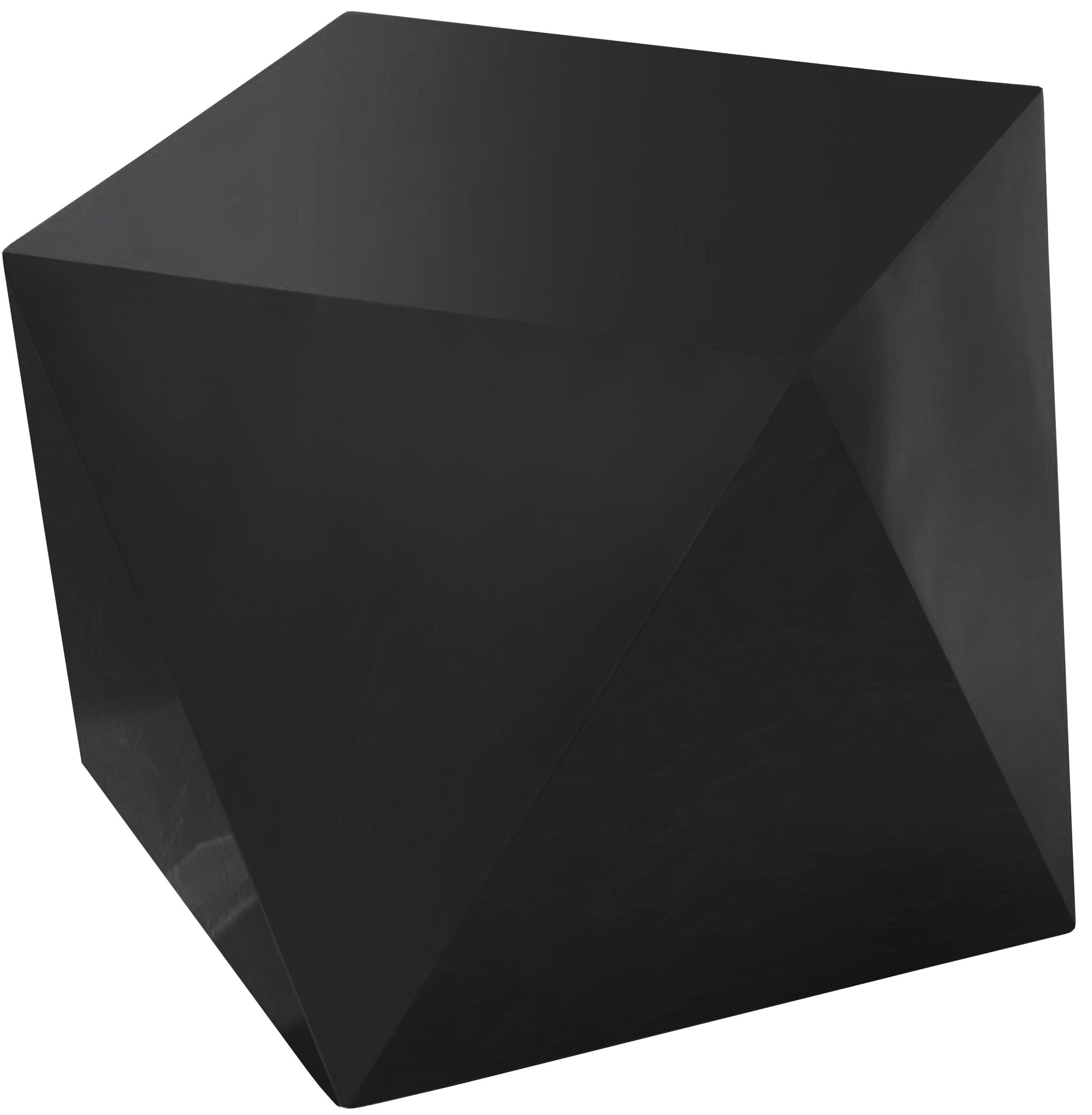 Gemma Matte Black End Table