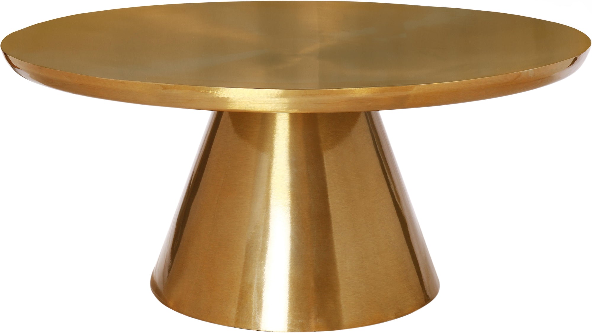 Martini Brushed Gold Coffee Table