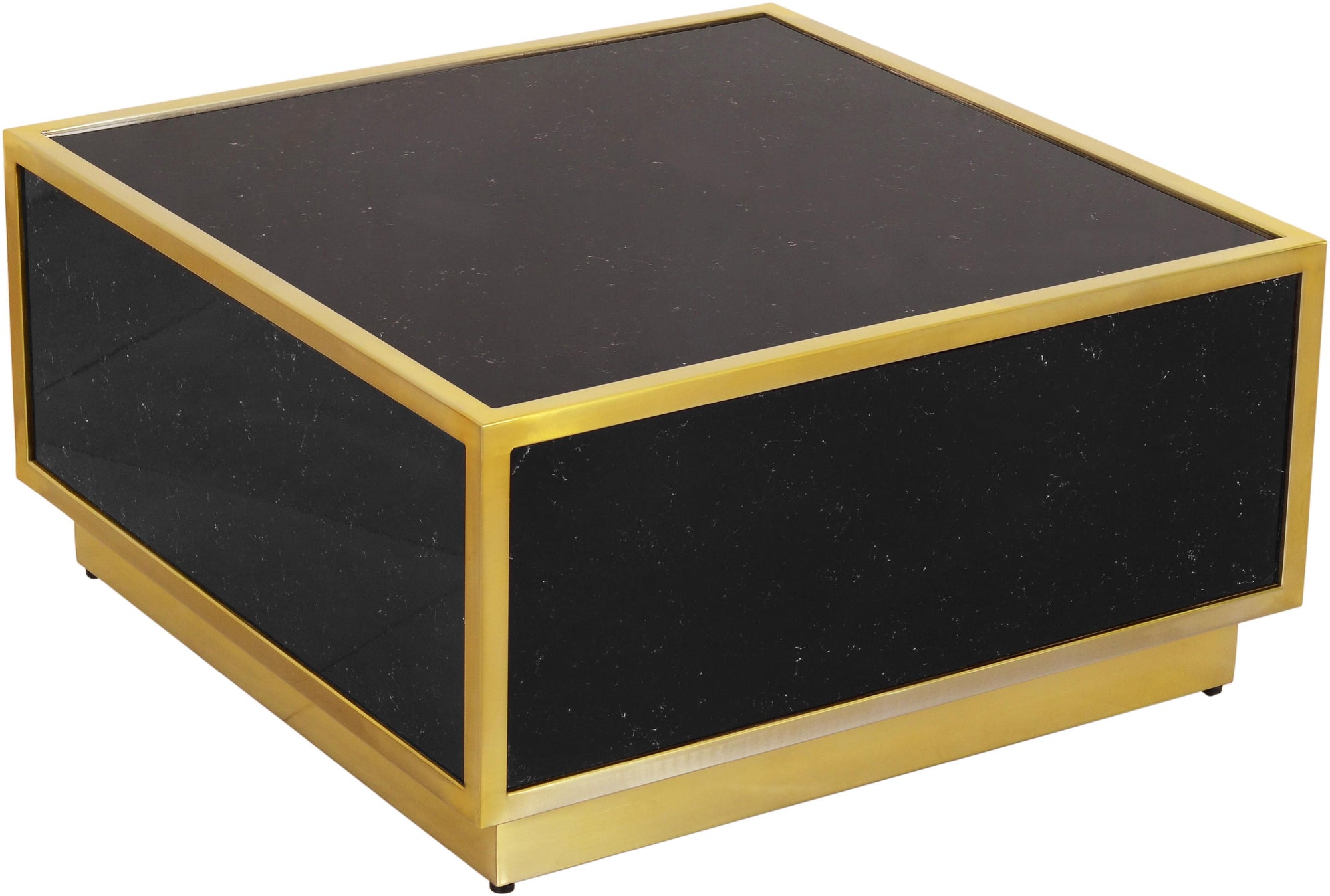 Glitz Black Faux Marble Coffee Table