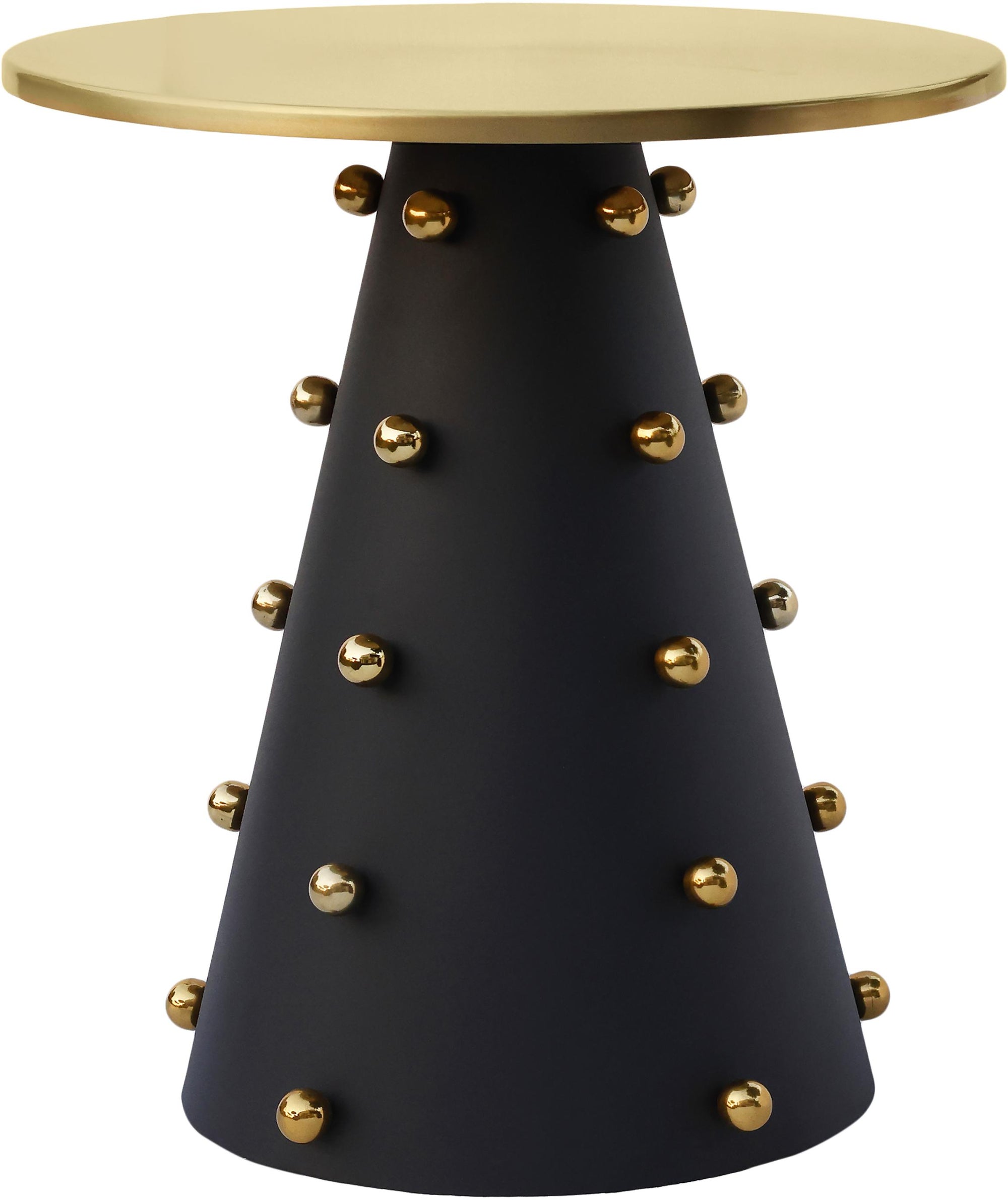 Raven Black / Gold End Table