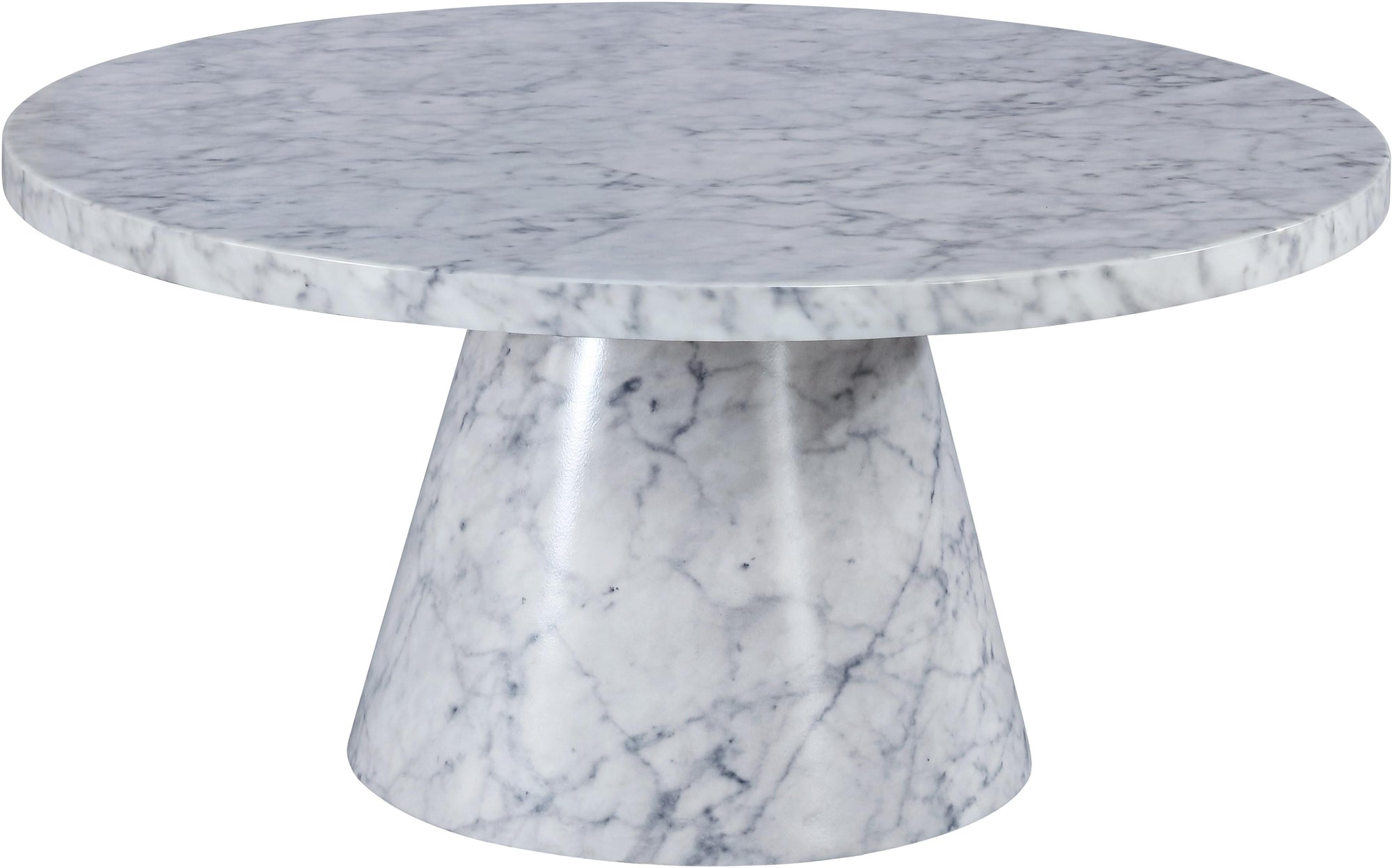 Omni White Faux Marble Coffee Table