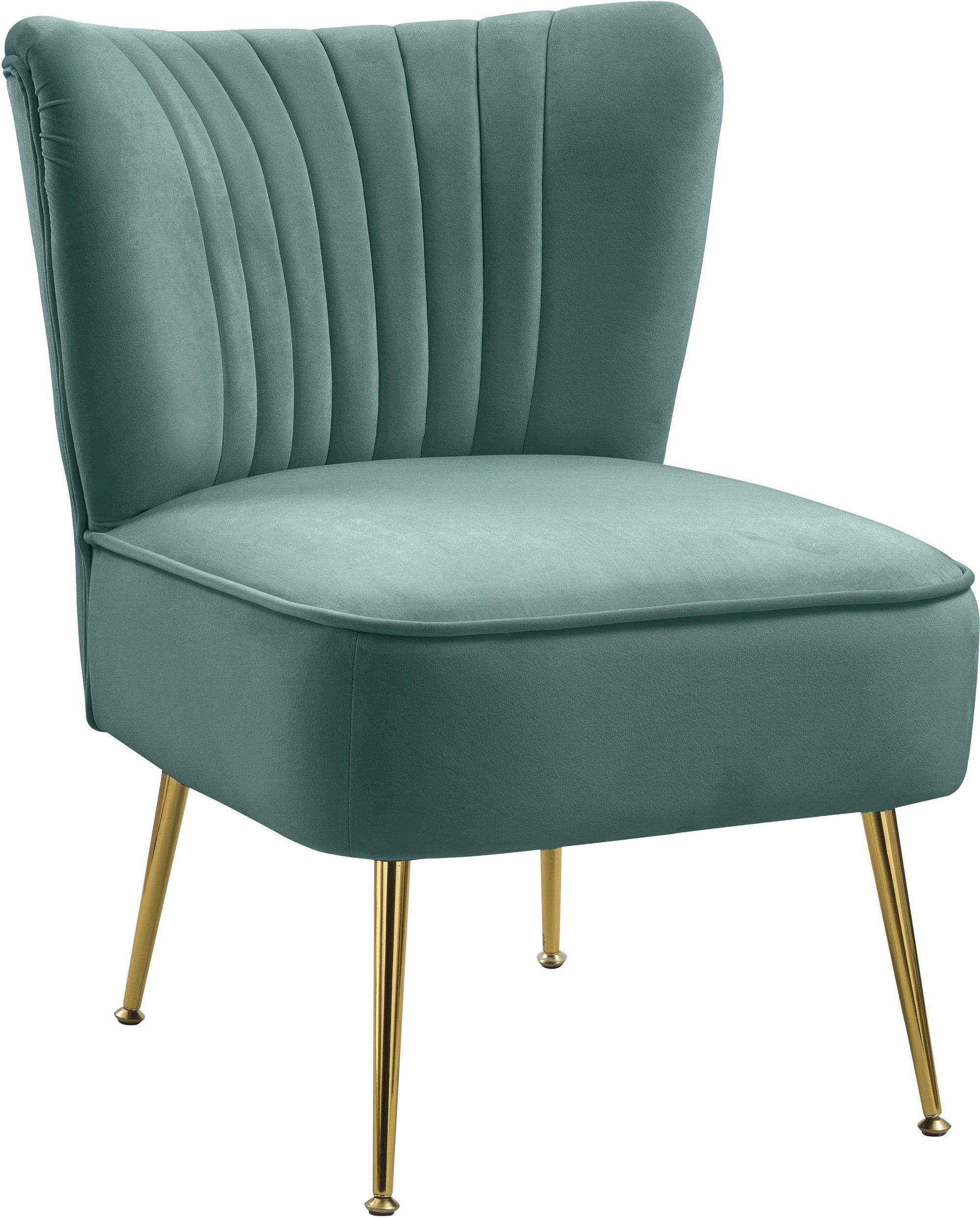 Tess Mint Velvet Accent Chair