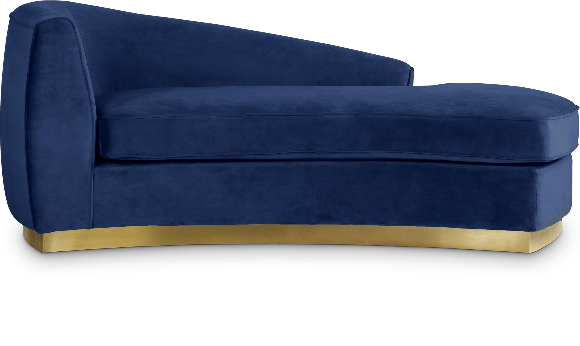Julian Navy Velvet Chaise