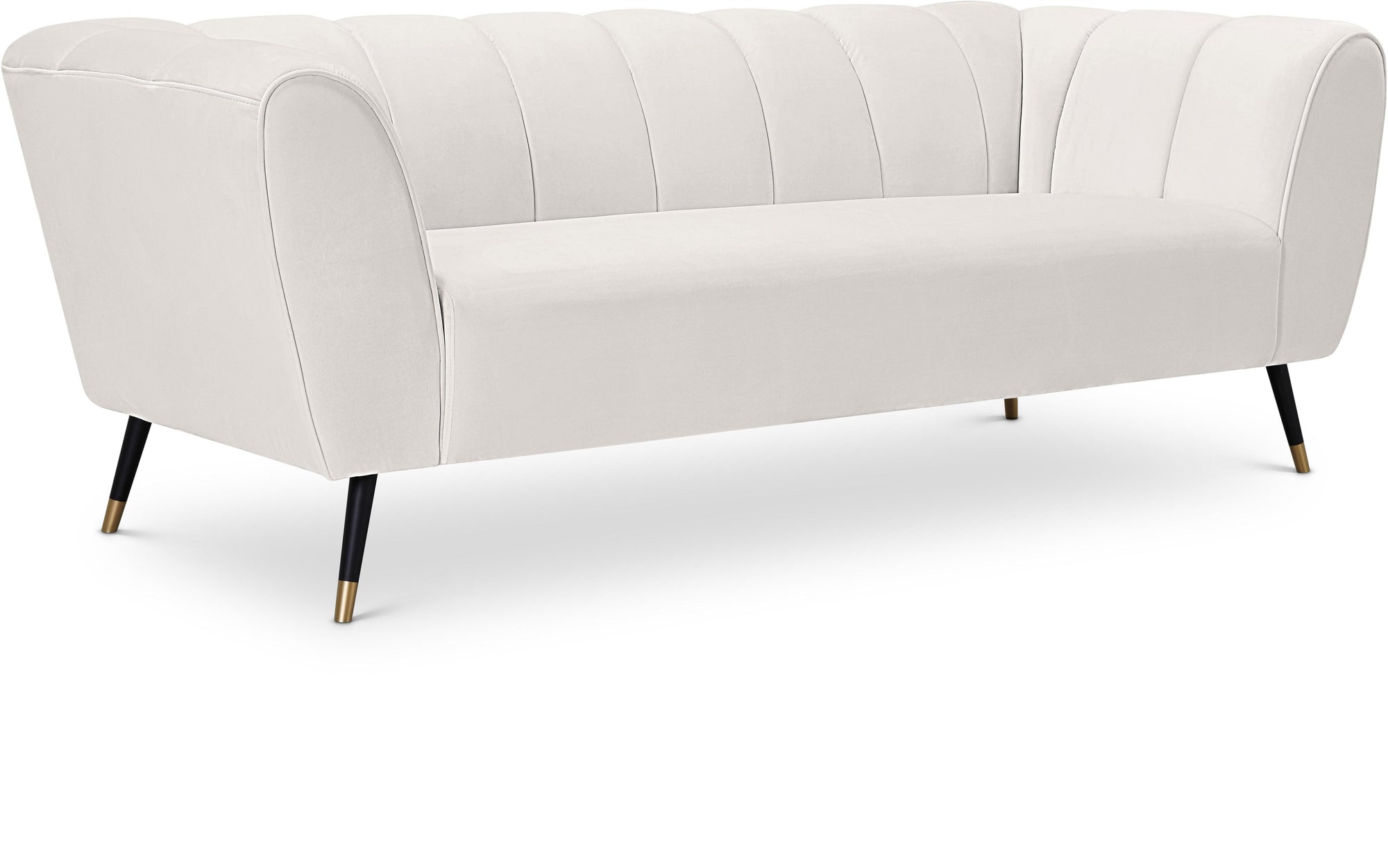 Beaumont Cream Velvet Sofa