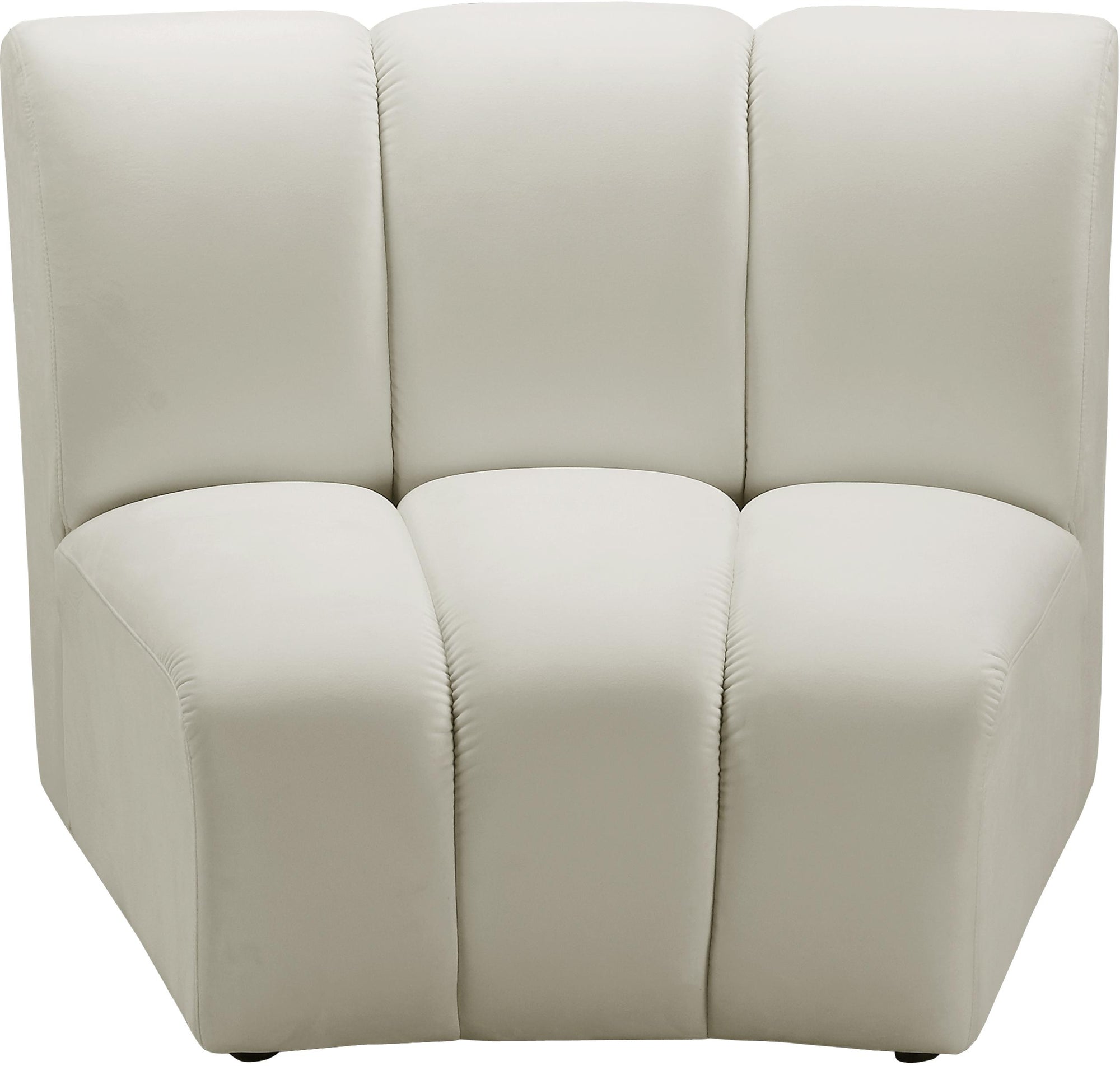 Infinity Cream Velvet Modular Chair