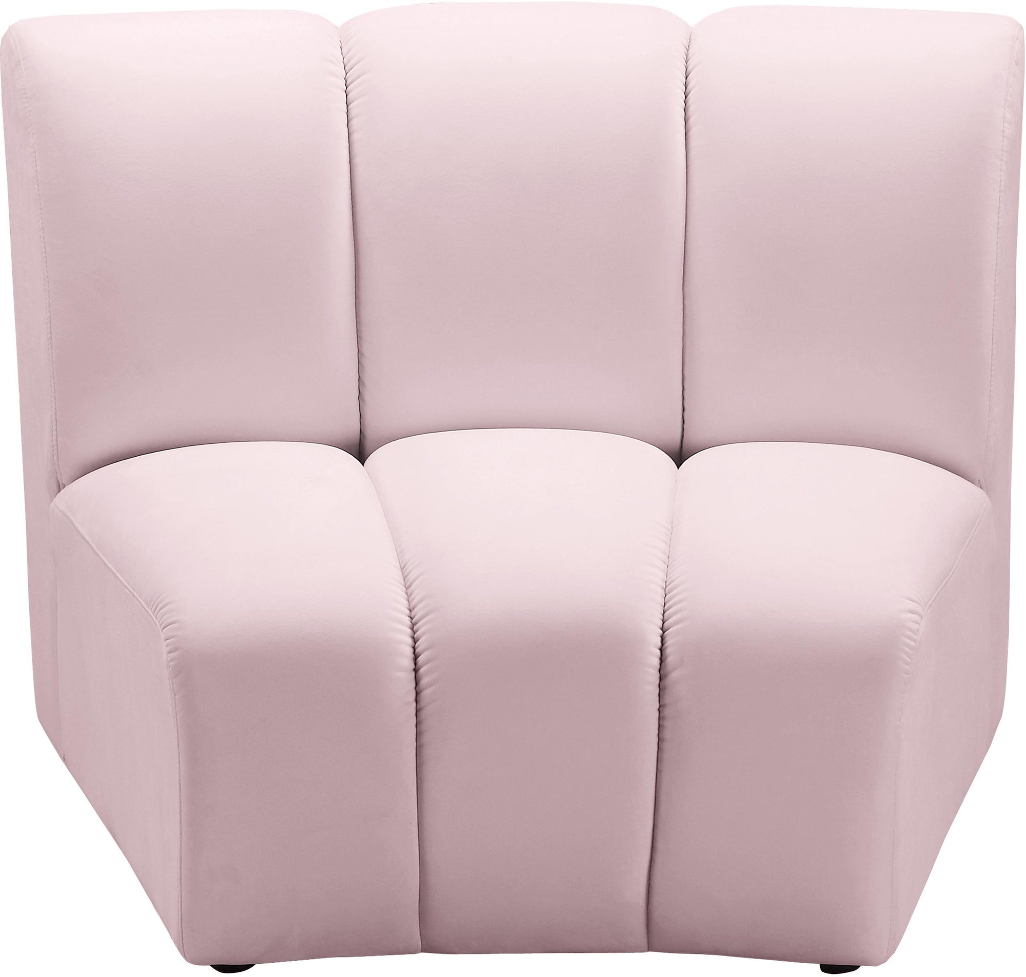 Infinity Pink Velvet Modular Chair