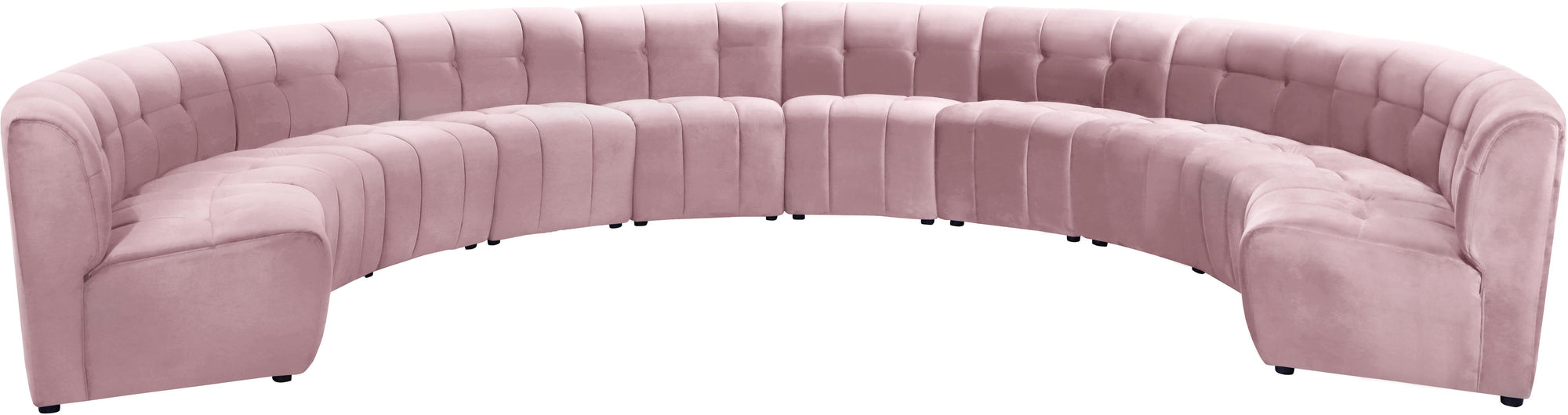 Limitless Pink Velvet 10pc. Modular Sectional