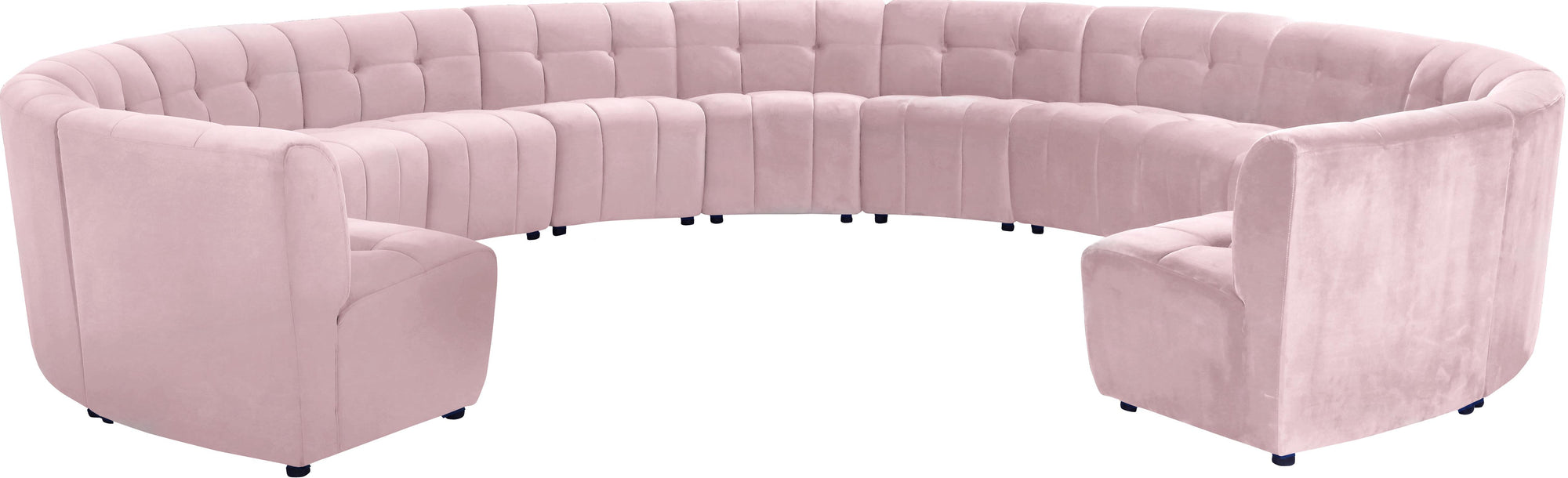 Limitless Pink Velvet 13pc. Modular Sectional