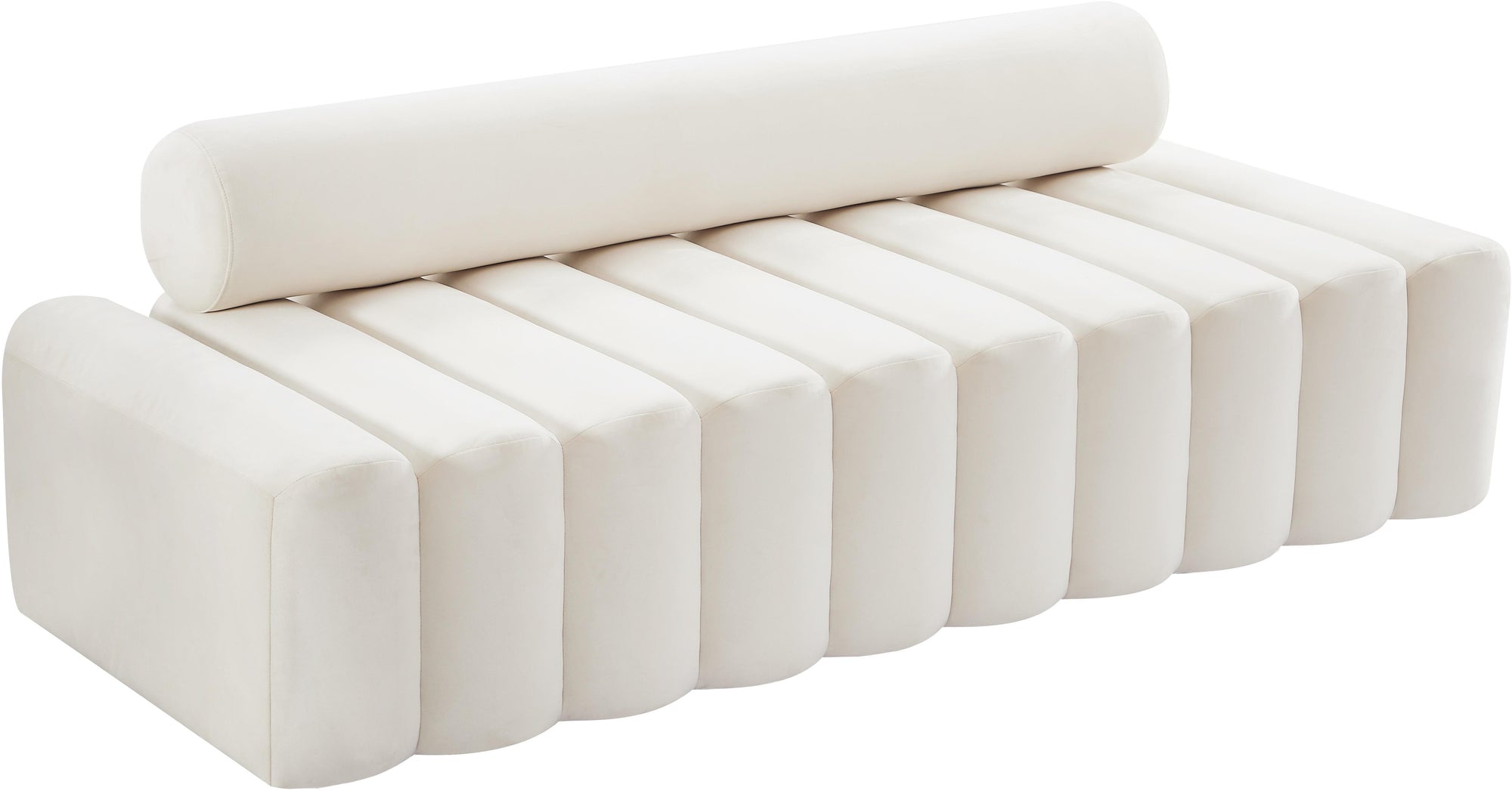 Melody Cream Velvet Sofa