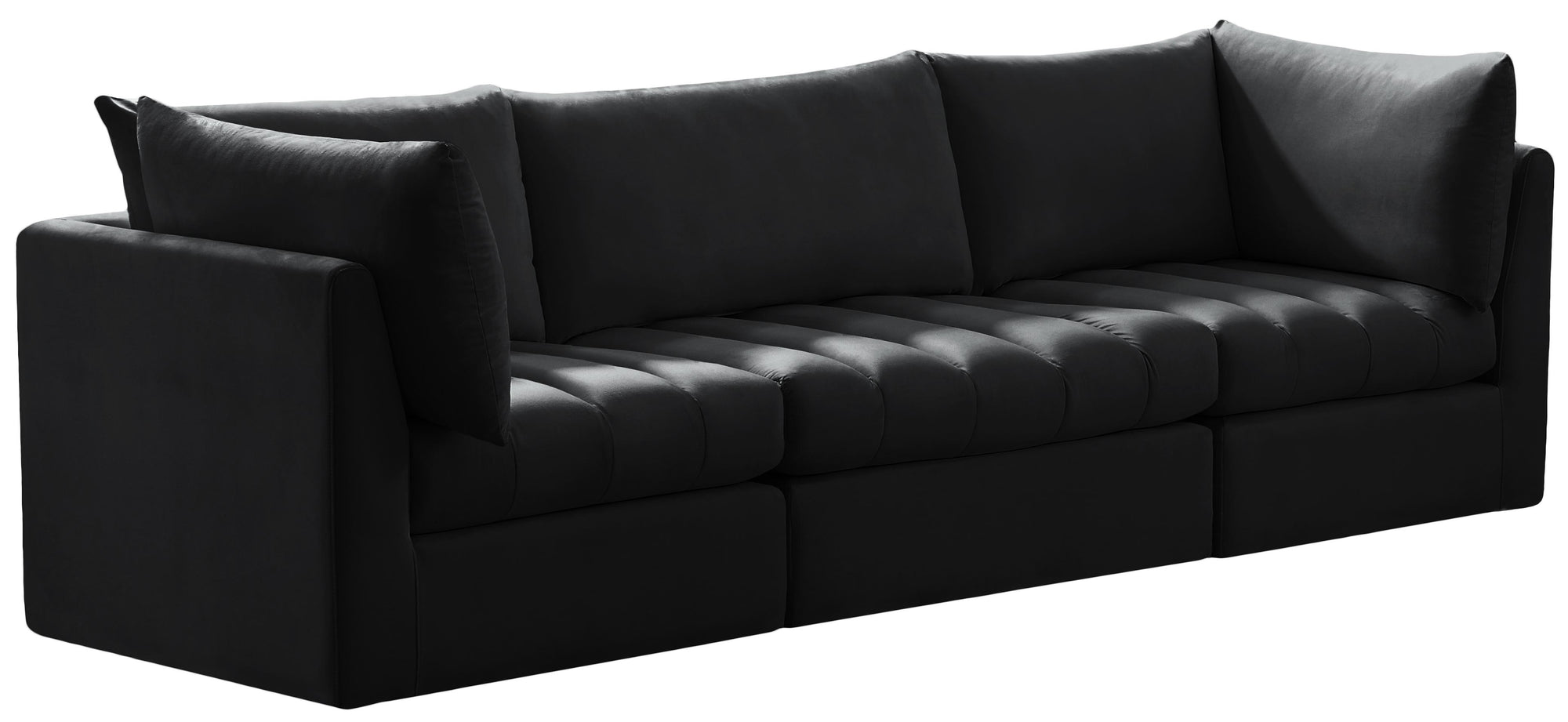 Jacob Black Velvet Modular Sofa