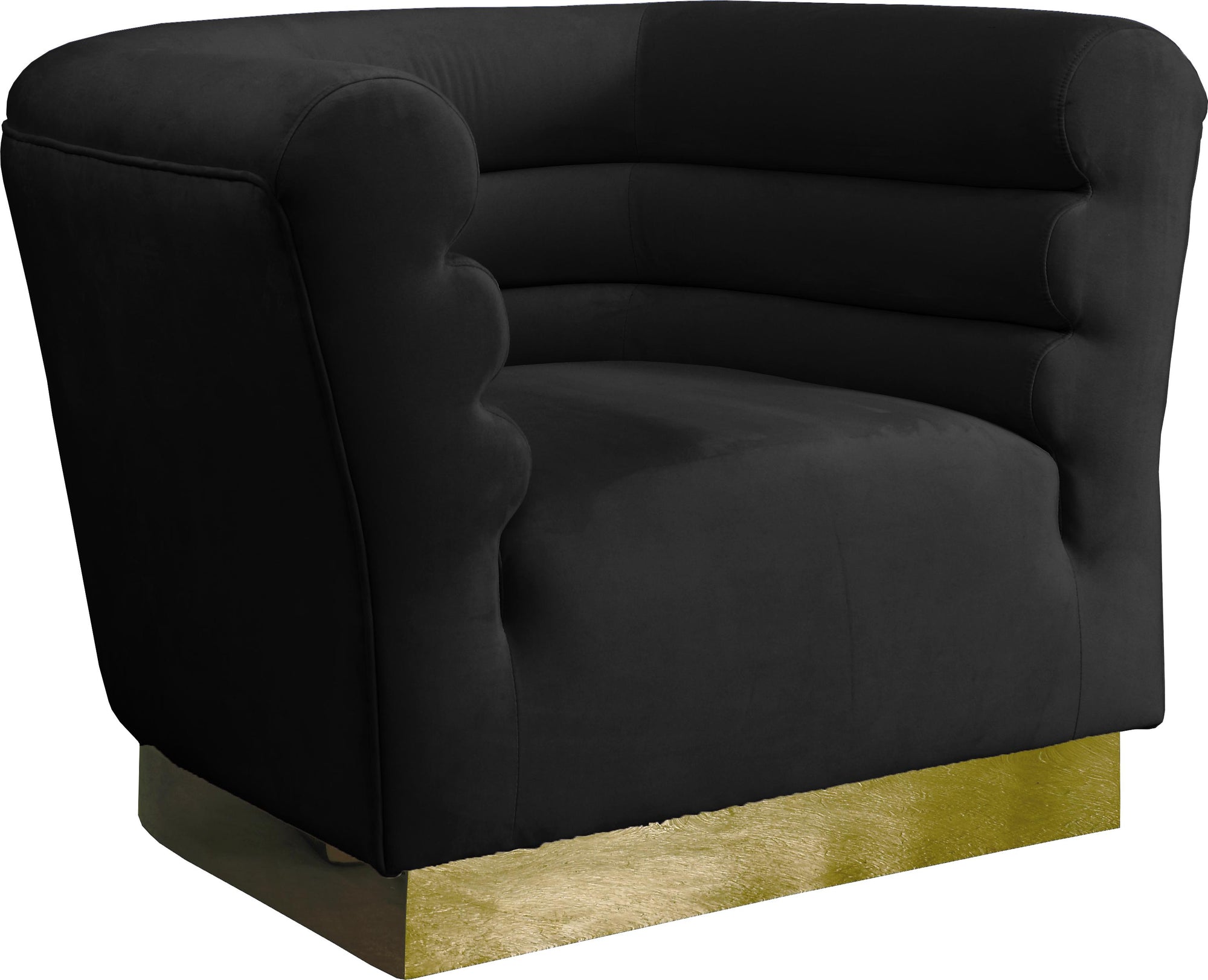 Bellini Black Velvet Chair