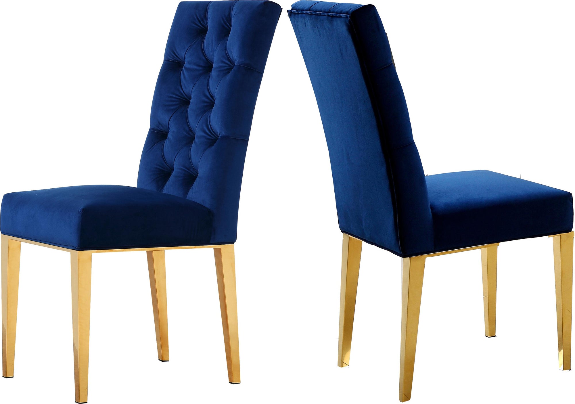 Capri Navy Velvet Dining Chair