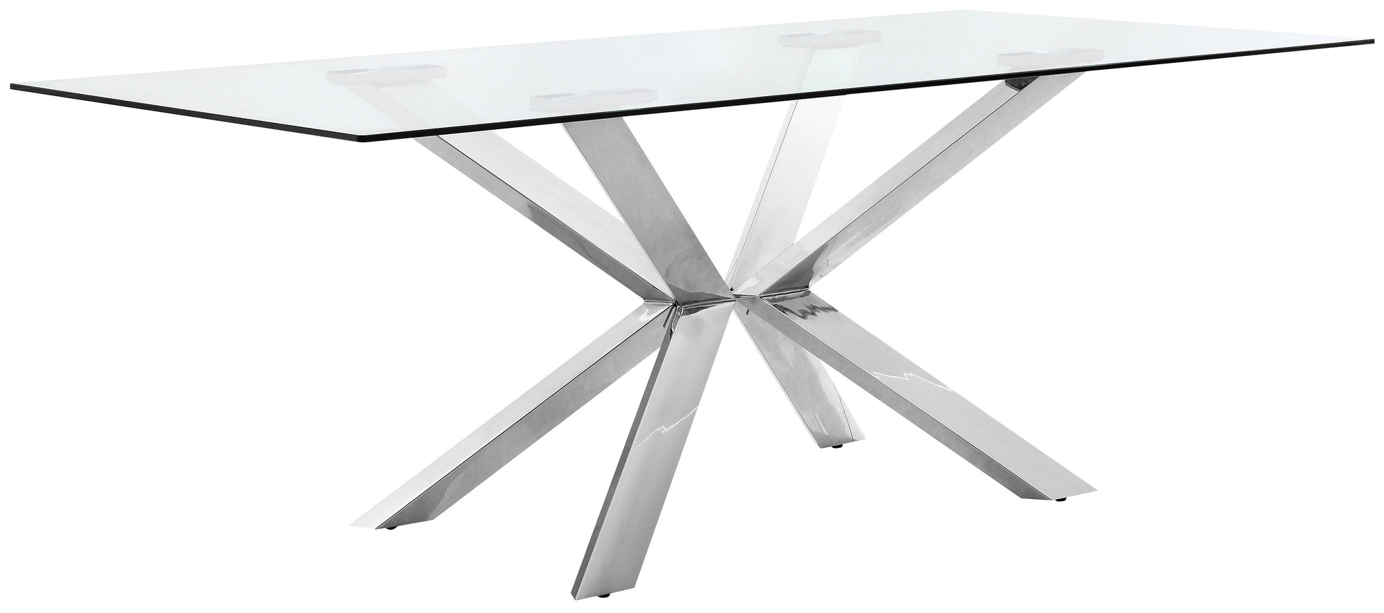 Juno Chrome Dining Table