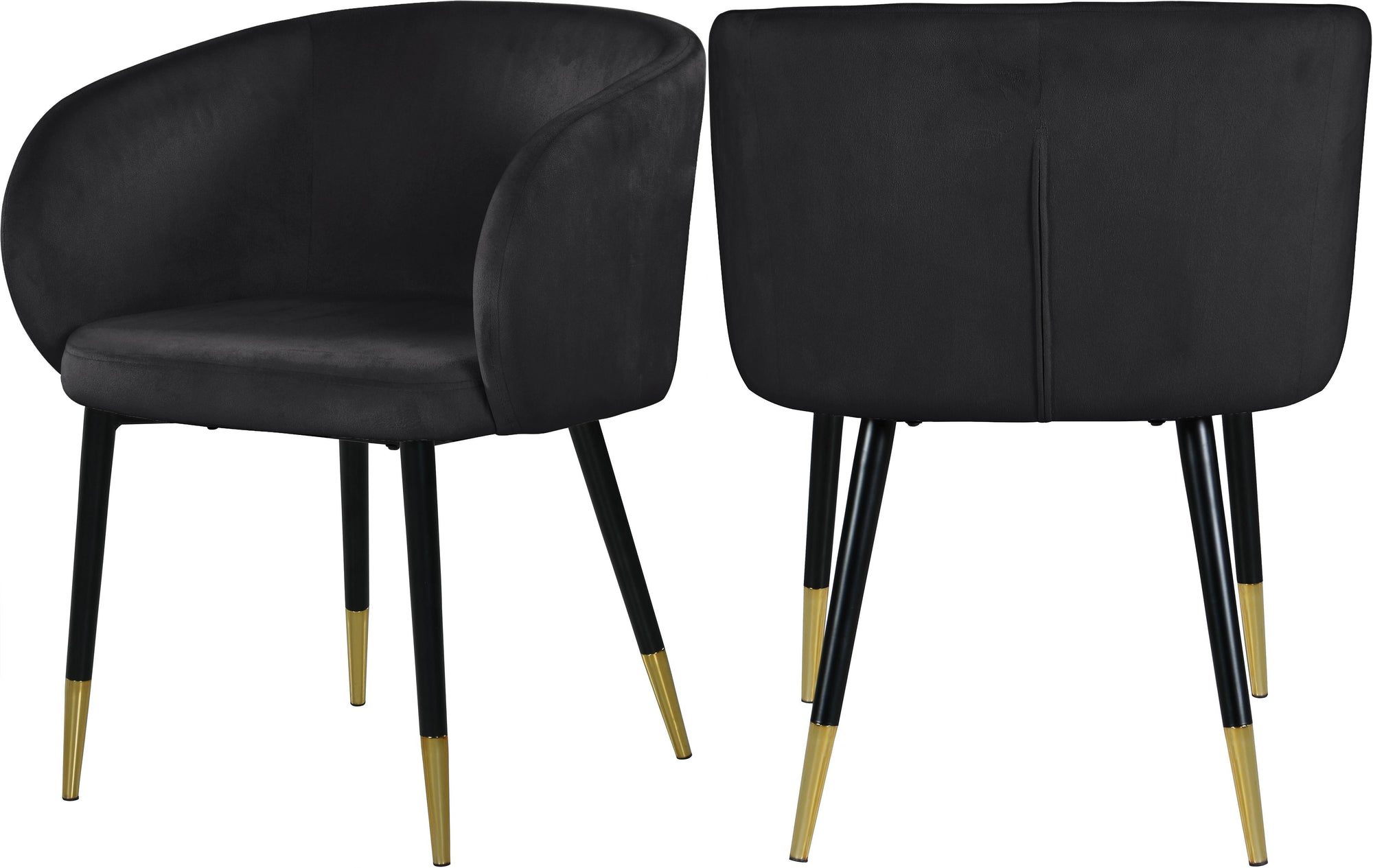 Louise Black Velvet Dining Chair