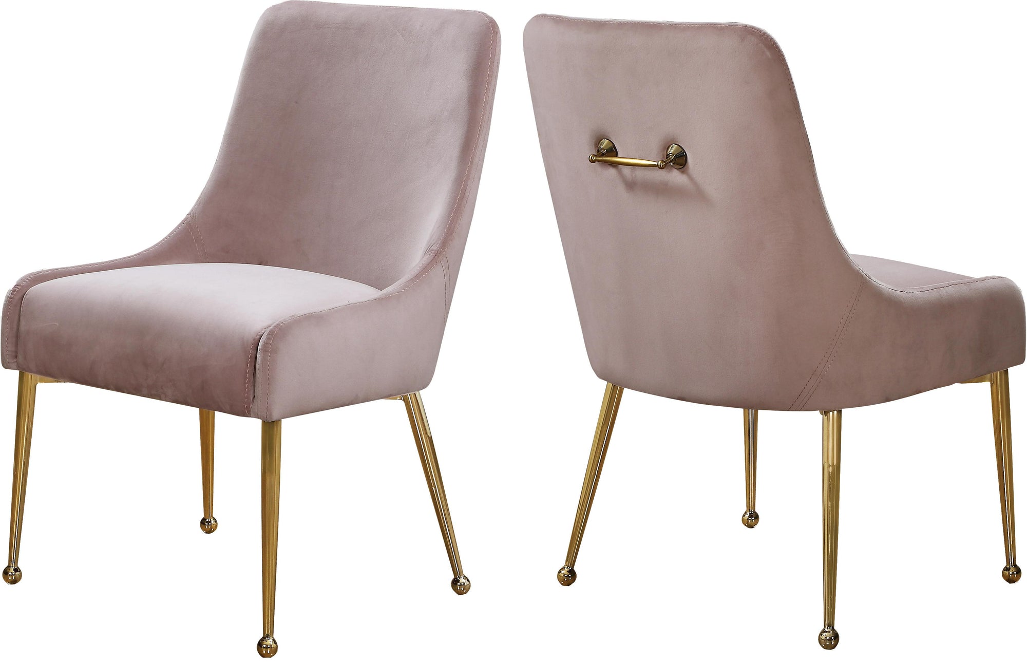 Owen Pink Velvet Dining Chair