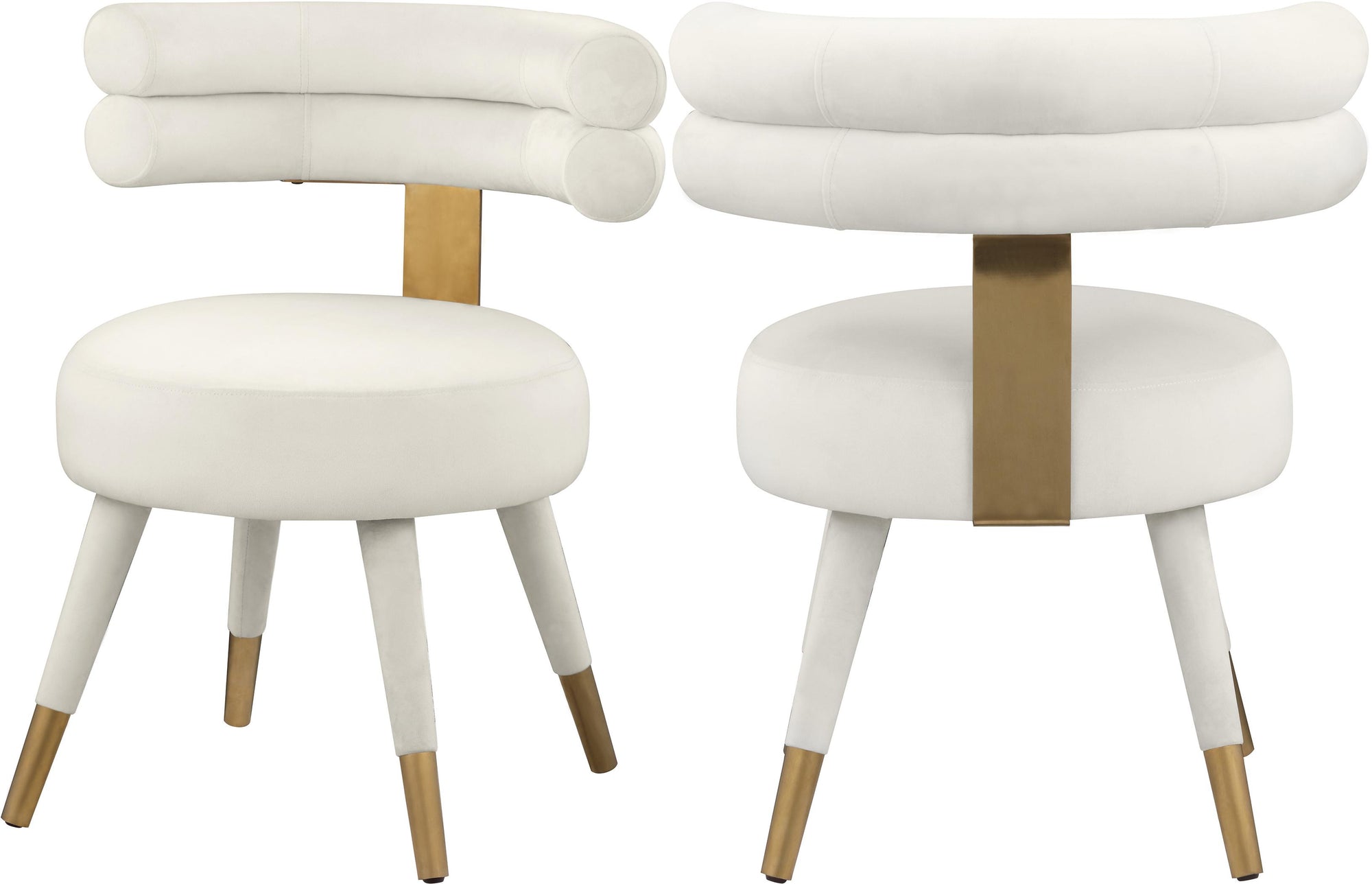 Fitzroy Cream Velvet Dining Chair