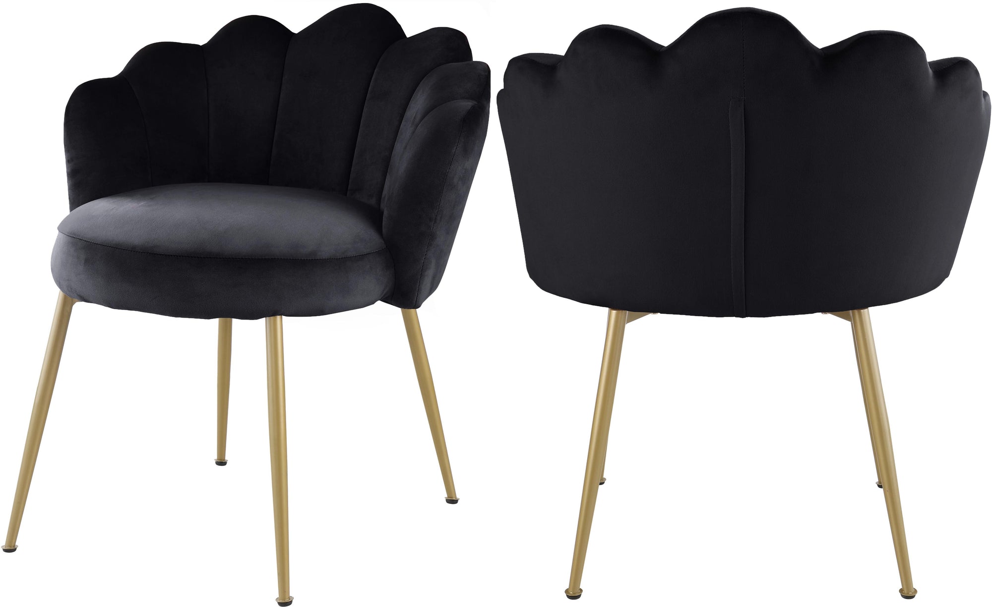 Claire Black Velvet Dining Chair