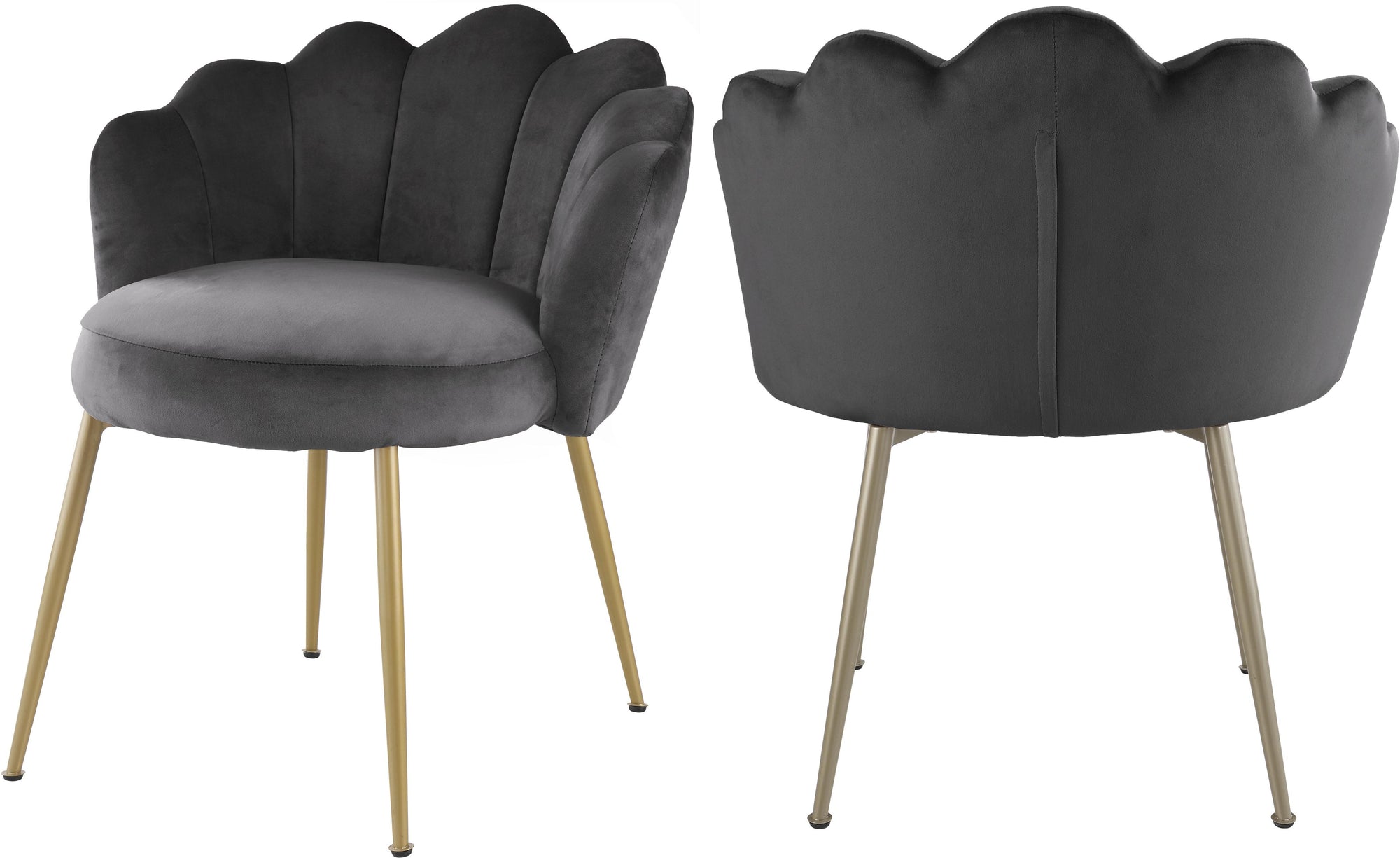 Claire Grey Velvet Dining Chair