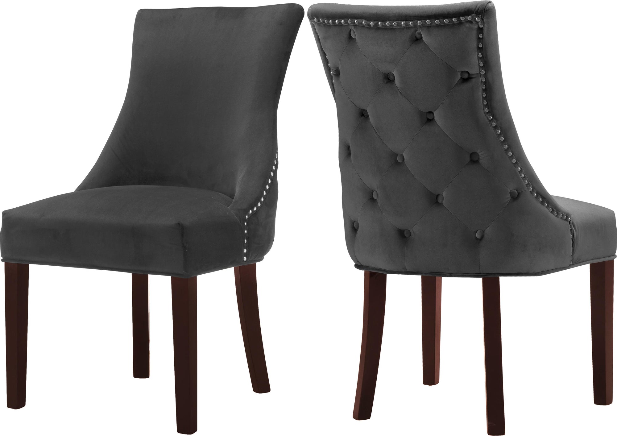 Hannah Grey Velvet Dining Chair