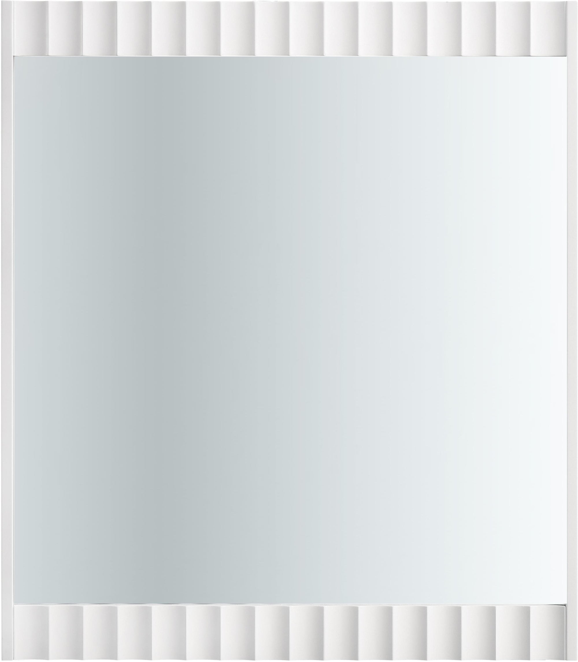 Modernist White Gloss Mirror