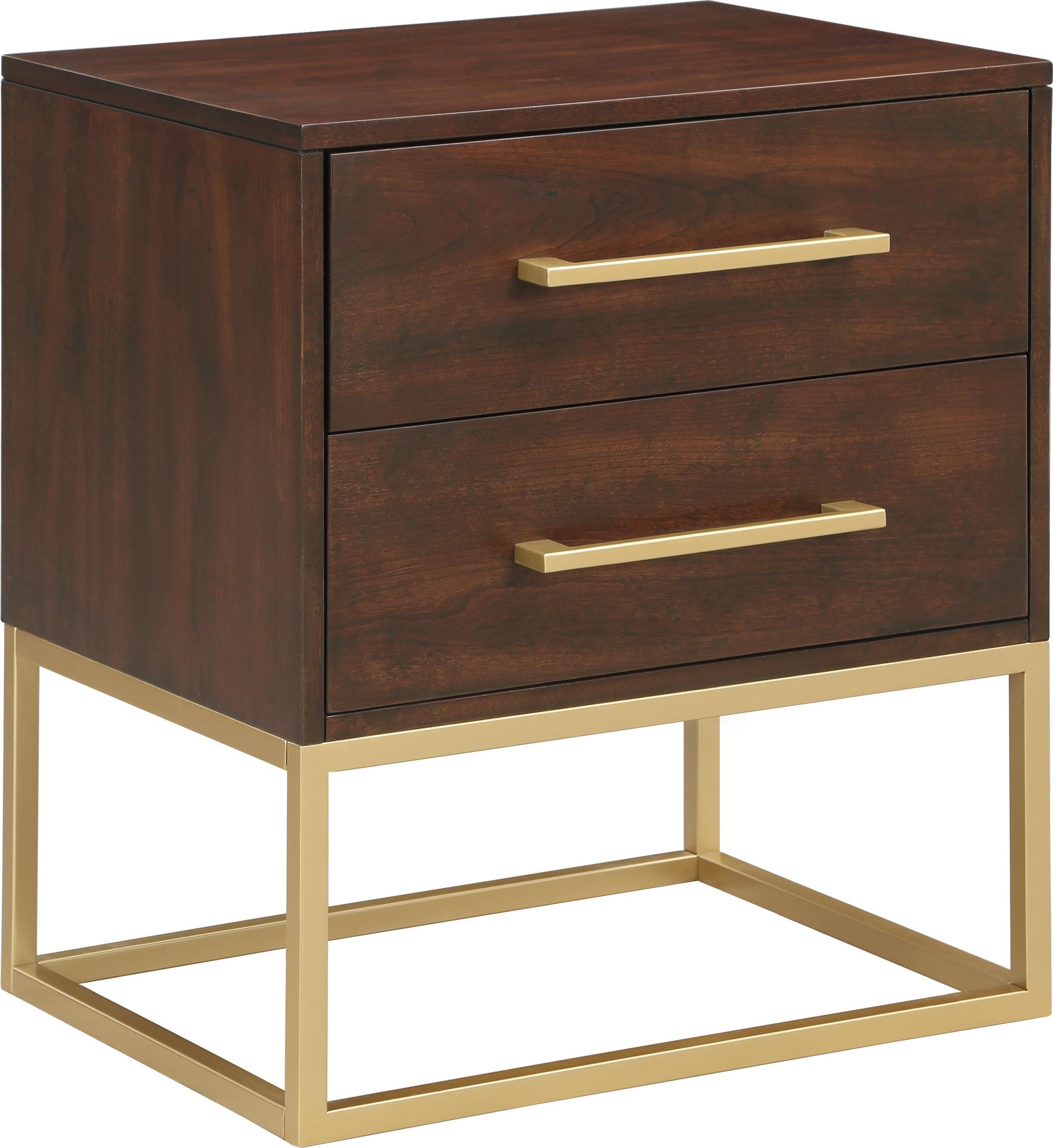 Maxine Cherry / Gold Night Stand