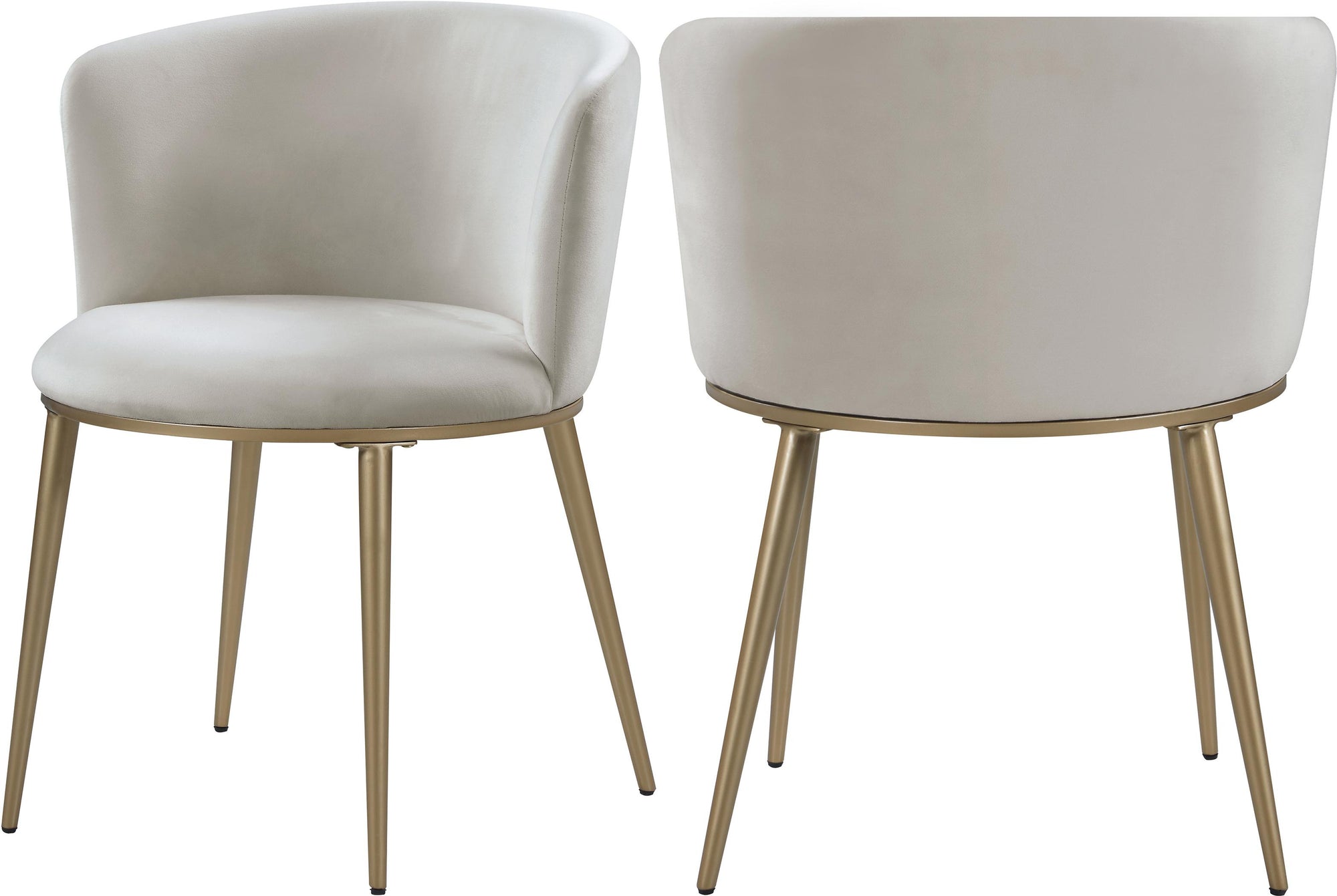 Skylar Cream Velvet Dining Chair