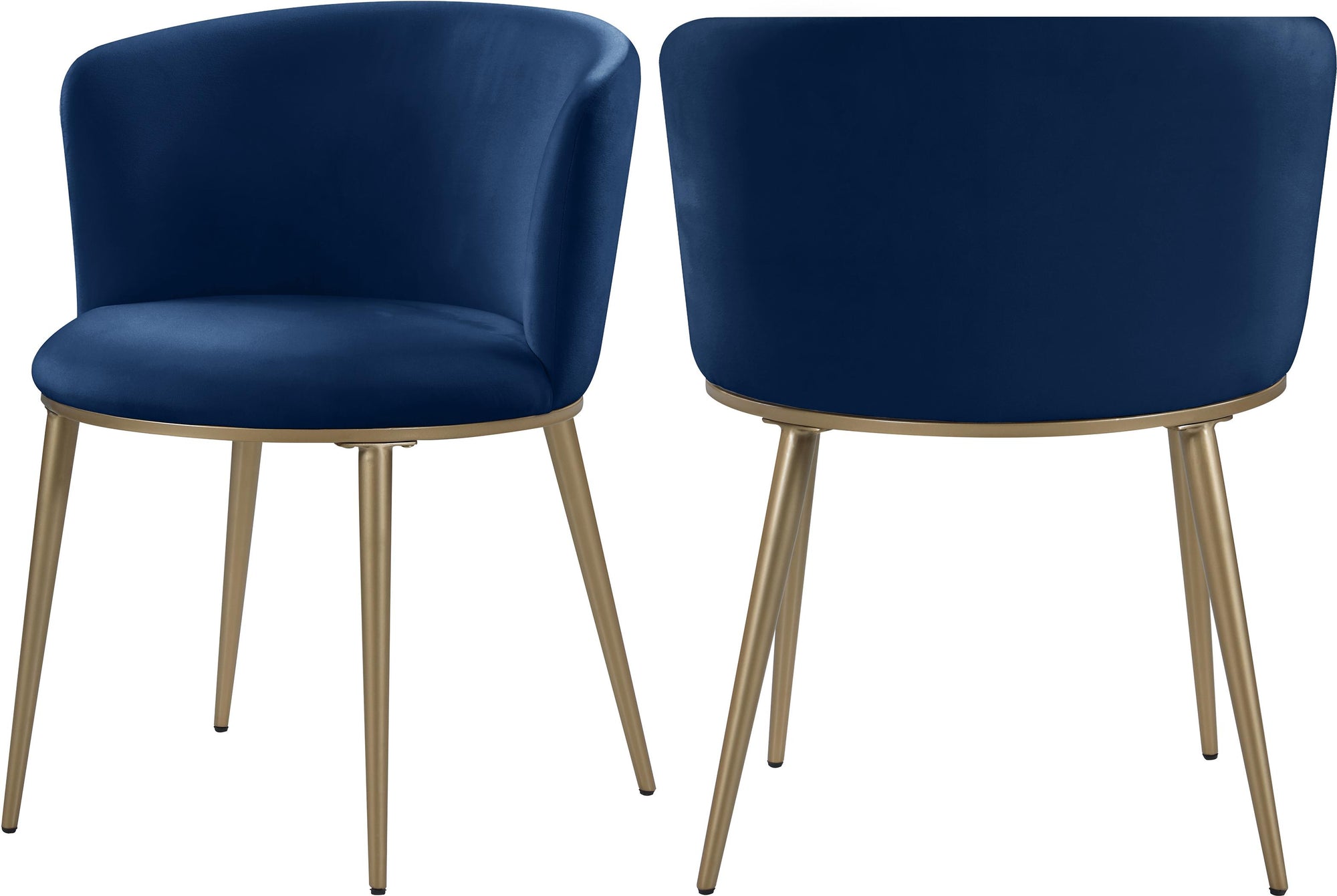 Skylar Navy Velvet Dining Chair