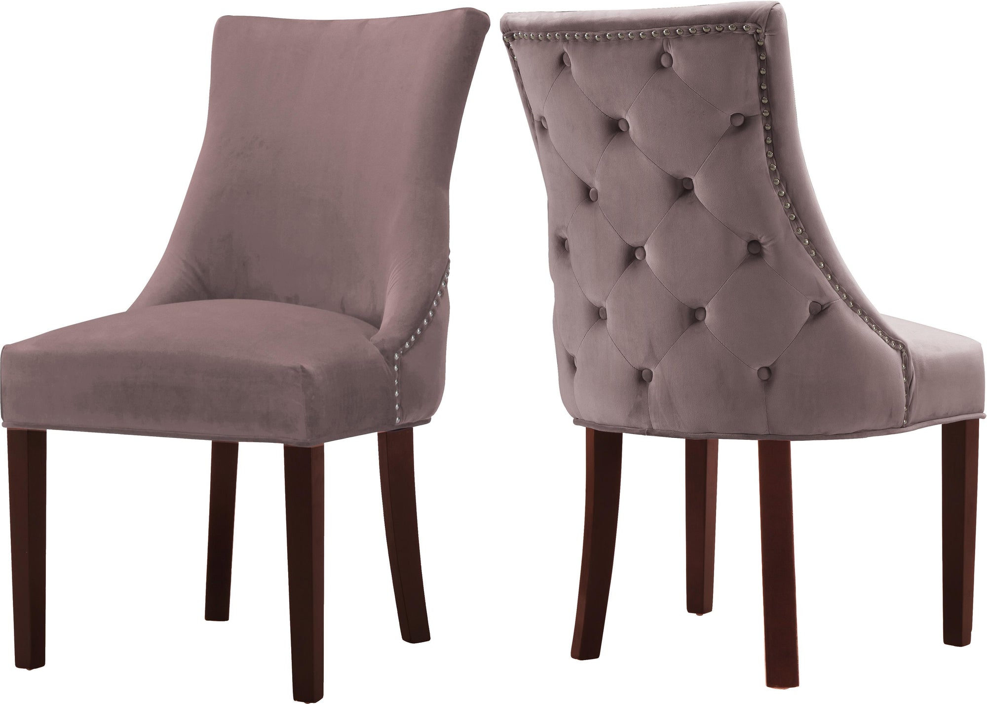 Hannah Pink Velvet Dining Chair