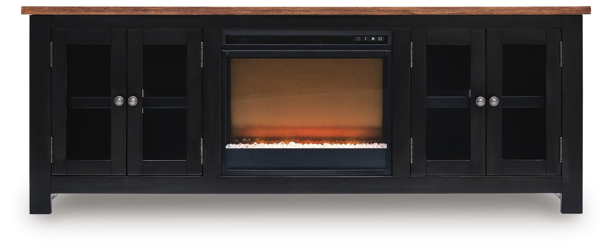 Wildenauer 76" TV Stand with Electric Fireplace