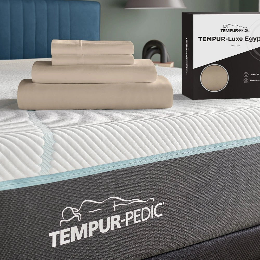 TEMPUR Luxe Egyptian Cotton Sheet Set Sandstone