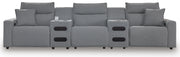 Modmax II Power Reclining Sectional with Audio Consoles