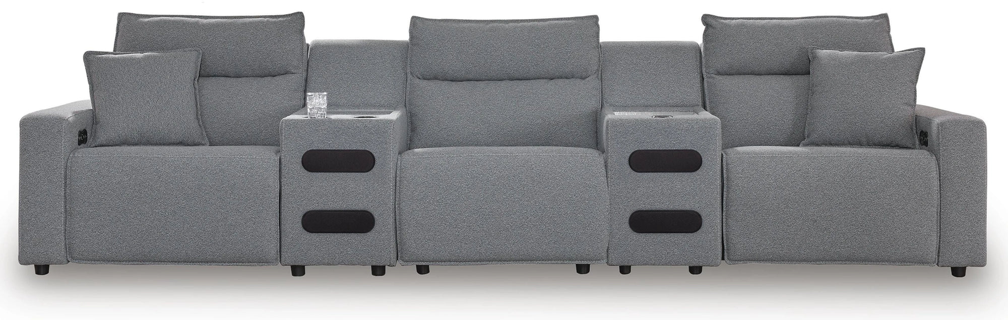 Modmax II Power Reclining Sectional with Audio Consoles
