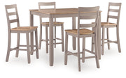 Harperfeld Counter Height Dining Table and 4 Counter Stools