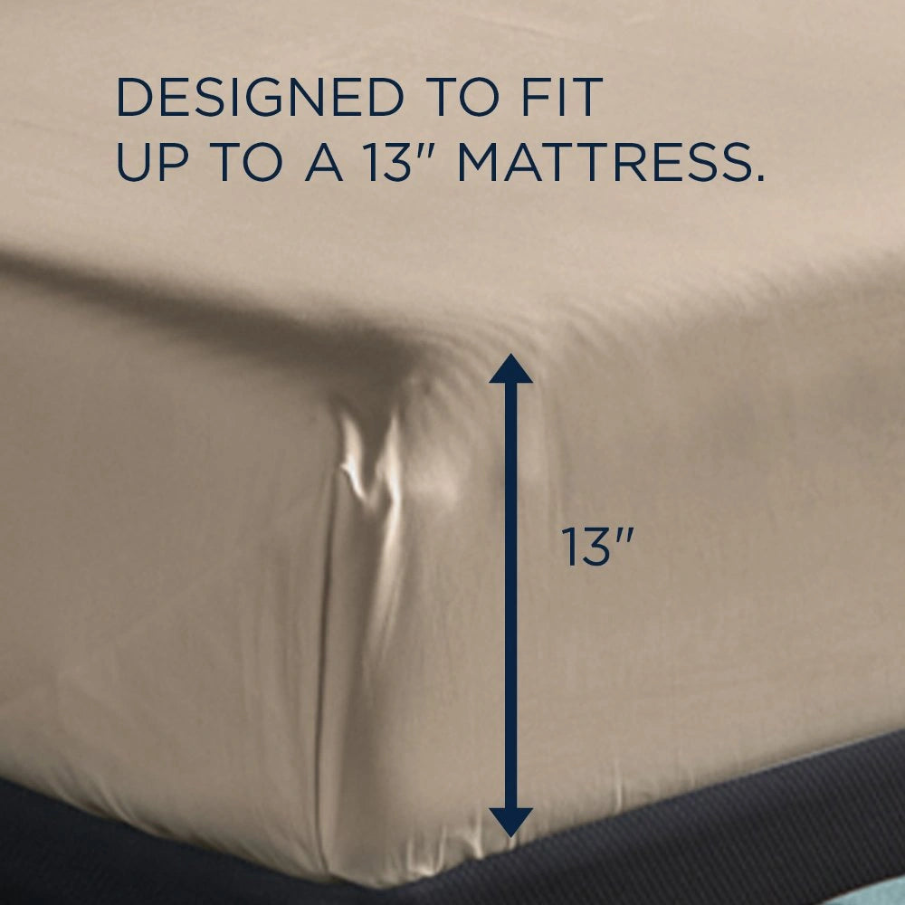 TEMPUR Classic Cotton Sheet Set Sandstone