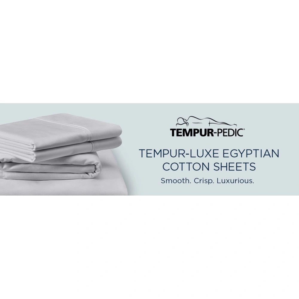 TEMPUR Luxe Egyptian Cotton Sheet Set Sleepy Blue