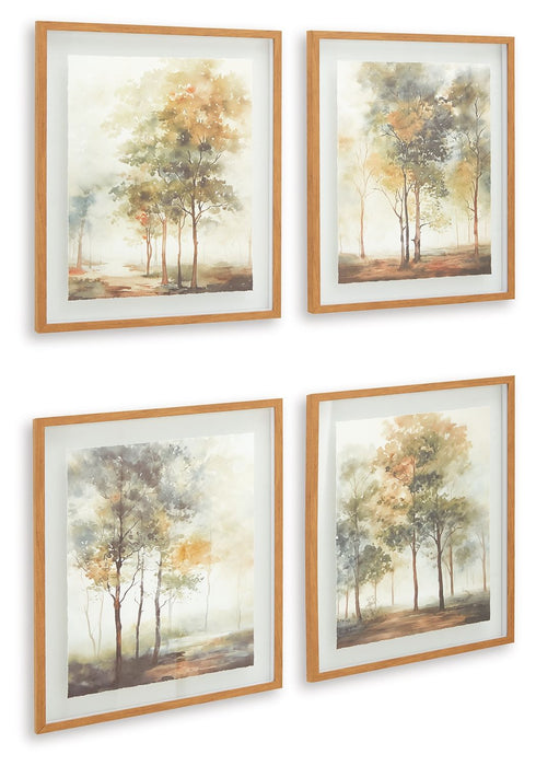 Bryneford - Multi - Wall Art Set (Set of 4)