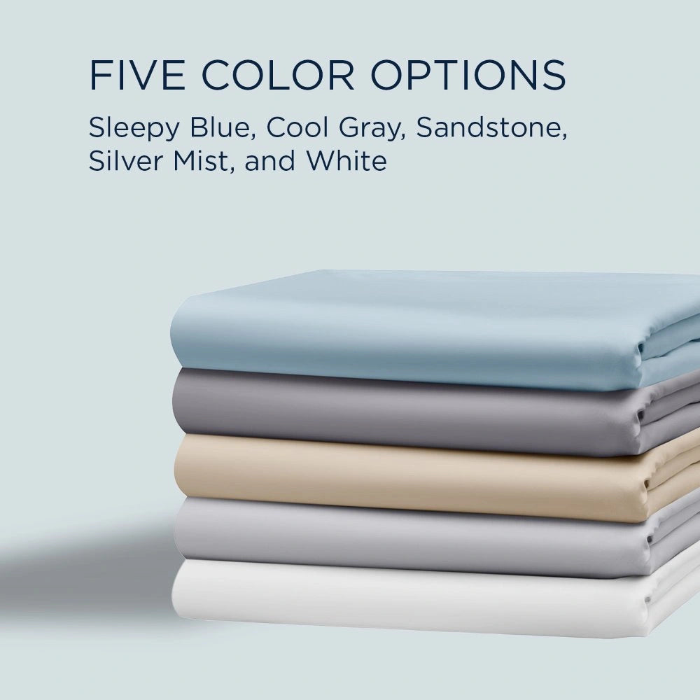 TEMPUR Luxe Egyptian Cotton Sheet Set Sleepy Blue
