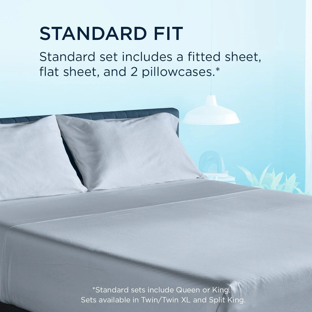 Tempur-Pedic Breeze Pillowcase Set - Sleepy Blue