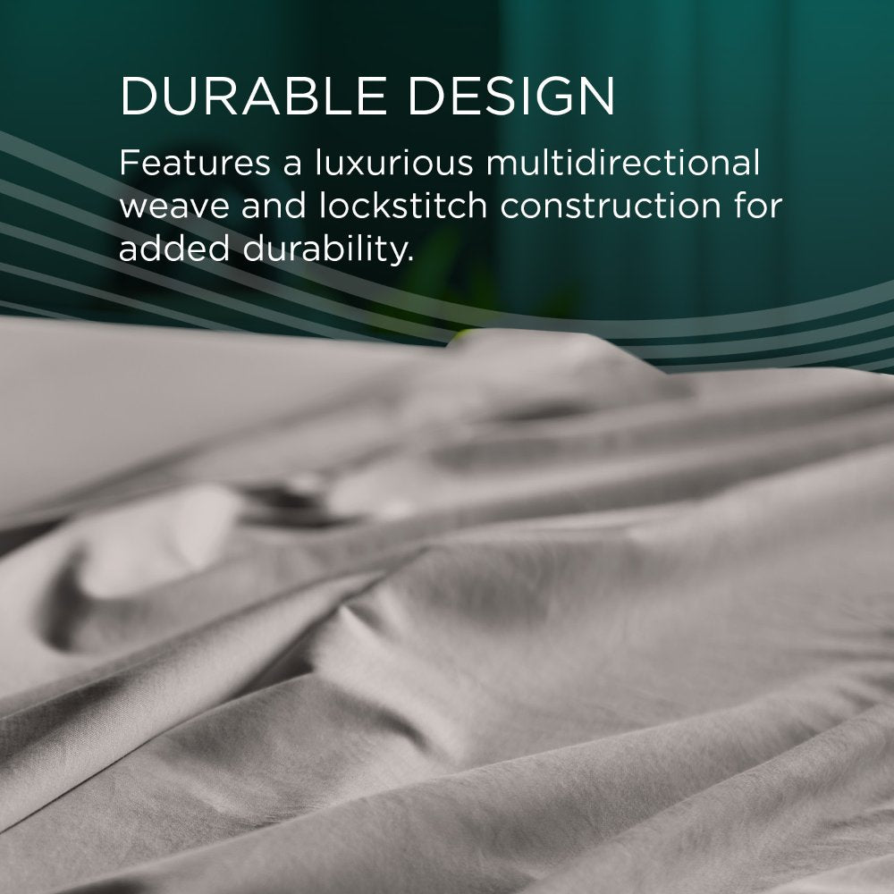 TEMPUR-Adapt Luxe Egyptian Cotton Sheets - Graphite