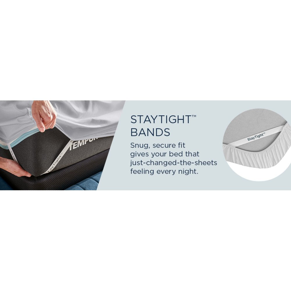 TEMPUR Luxe Egyptian Cotton Sheet Set Cool Gray