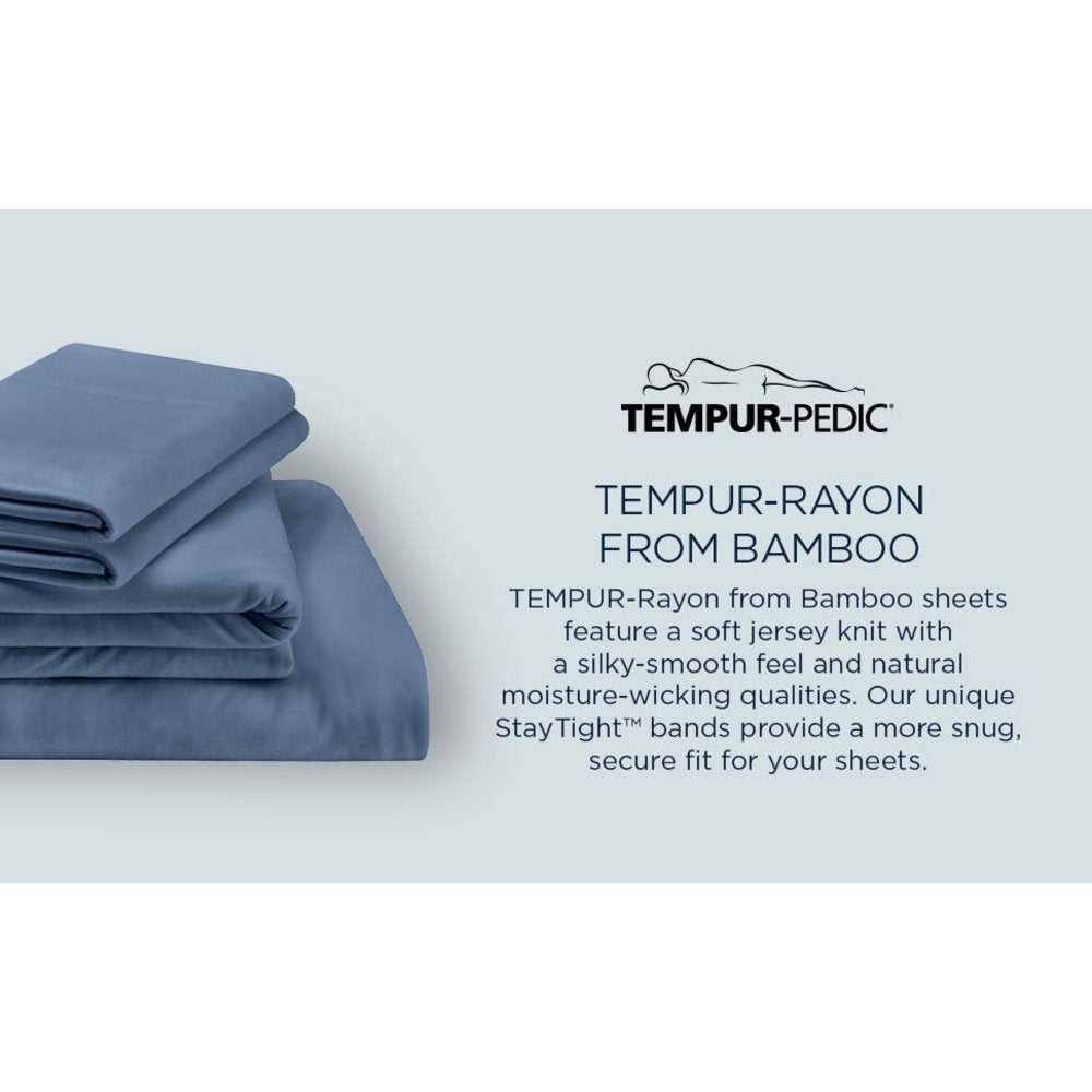 TEMPUR Rayon from Bamboo Sheet Set Sandstone
