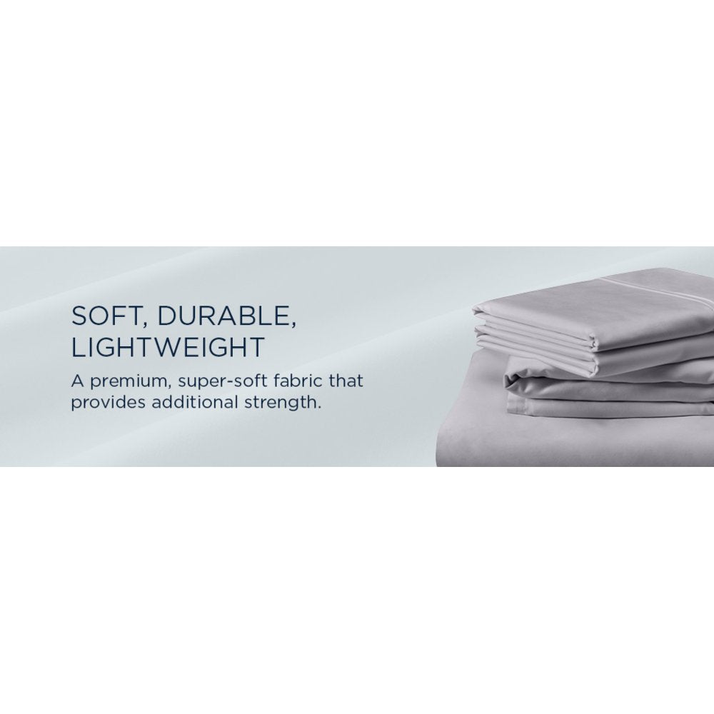 TEMPUR Classic Cotton Sheet Set Sleepy Silver Mist