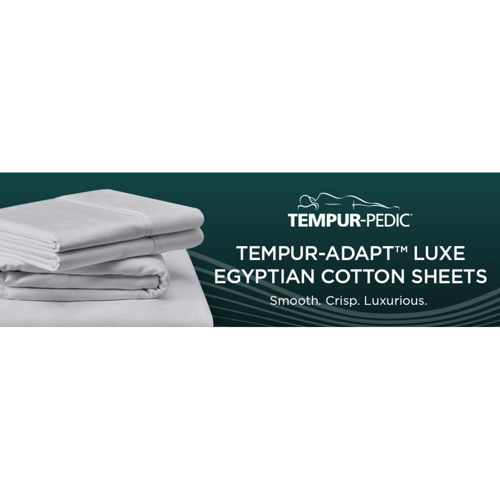 TEMPUR-Adapt Luxe Egyptian Cotton Sheets - Sleepy Blue