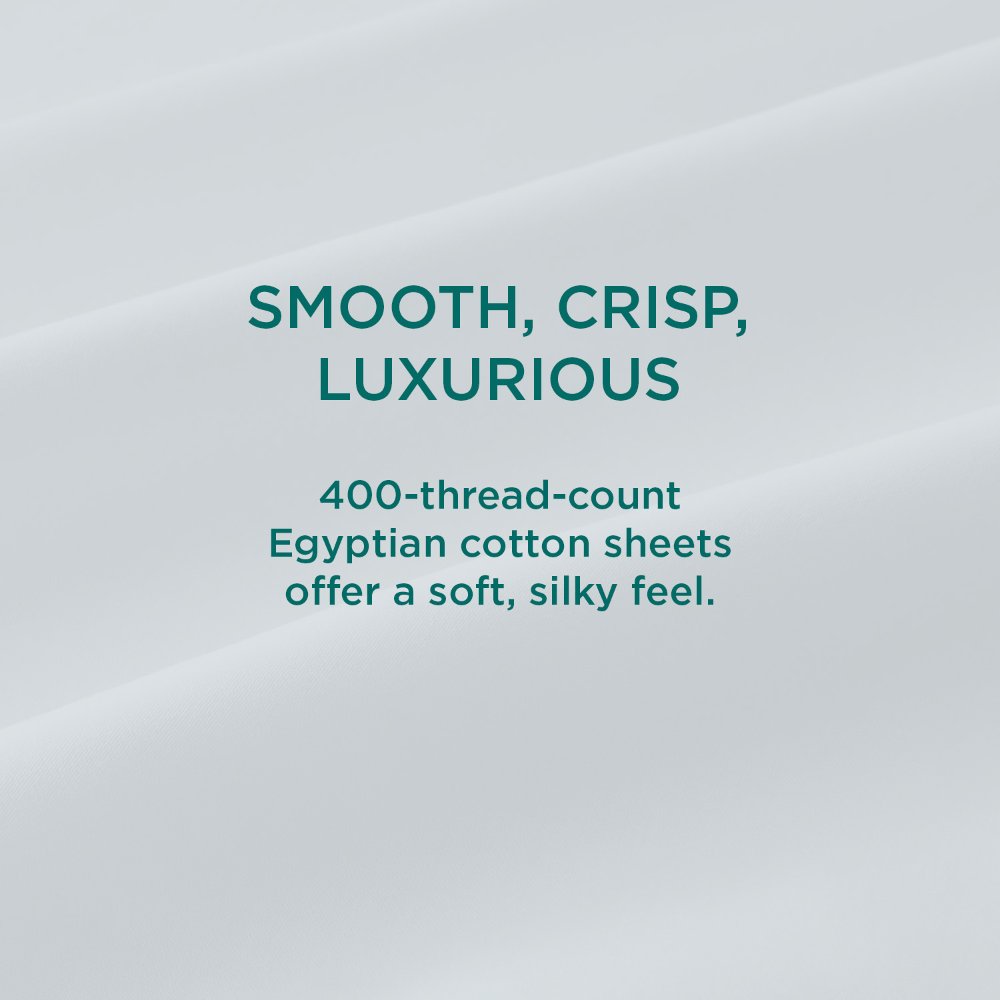 TEMPUR-Adapt Luxe Egyptian Cotton Sheets - Sleepy Blue