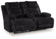 Rhine Falls Reclining Loveseat with Console