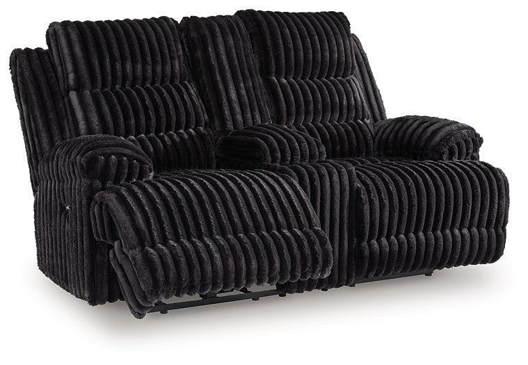 Rhine Falls Reclining Loveseat with Console