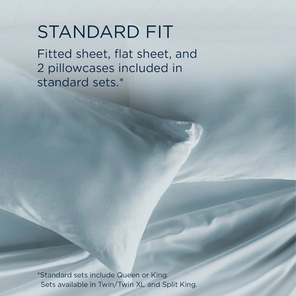 TEMPUR Classic Cotton Sheet Set Sleepy Blue