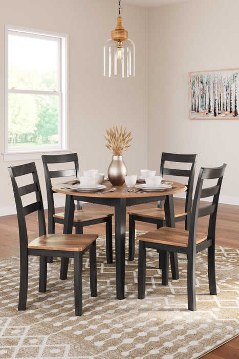 Gesthaven - Round Dining Room Drop Leaf Table Set