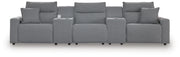 Modmax II Power Reclining Sectional with Consoles